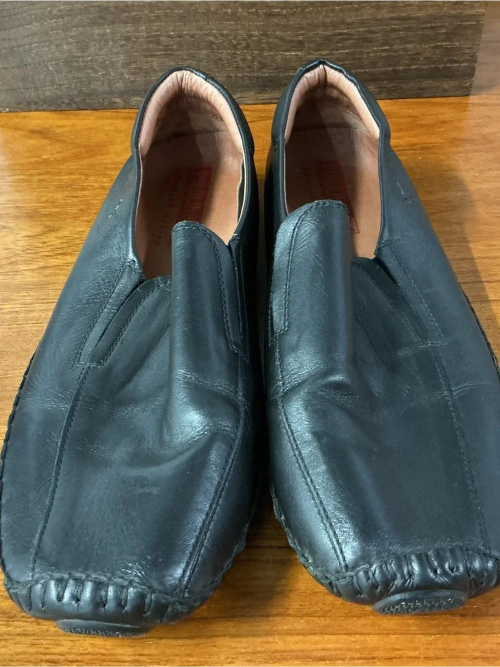 Pikolinos Men Black Leather Driving Moc Slip On Loafer Size 44EU 10-10.5US